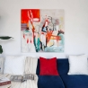 Obraz abstrakcyjny na płótnie 100x100 cm nowoczesny wielokolorowy Prynk Sprzedaż