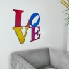Metalowy obraz 3D wielokolorowy 81x81 cm z napisem LOVE Kokhannya Sprzedaż