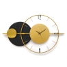 Zegar ścienny 81x50 cm nowoczesny design złoty metal Tempo Oferta