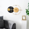 Zegar ścienny 81x50 cm nowoczesny design złoty metal Tempo Sprzedaż
