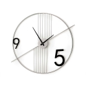 Zegar ścienny nowoczesny design minimalny 65x60cm metalowy Rondo Promocja