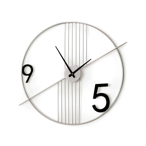 Zegar ścienny nowoczesny design minimalny 65x60cm metalowy Rondo Promocja