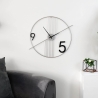 Zegar ścienny nowoczesny design minimalny 65x60cm metalowy Rondo Sprzedaż