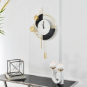 Nowoczesny zegar ścienny 46x77cm złoty metal wzór geometryczny Sfera Sprzedaż