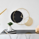 Zegar ścienny 75x68 cm nowoczesny design geometryczny czarno-złoty Celo Sprzedaż