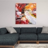 Obraz abstrakcyjny 100x100 cm druk na płótnie z dekoracjami 3D Kanea Sprzedaż