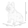Rzeźba pop art buldog francuski, wielokolorowa statuetka z żywicy, Forma XL Katalog