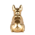 Statua nowoczesny design bulldoga francuskiego z żywicy złotej Forma-G Sprzedaż