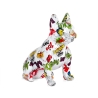 Kolorowa rzeźba buldoga francuskiego z żywicy, statua pop-art Forma-PA Oferta