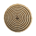 Zestaw 6 okrągłych podkładek z plecionej słomy Ø38cm Spiral Color Rabaty