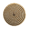 Zestaw 6 okrągłych podkładek z plecionej słomy Ø38cm Spiral Color Rabaty
