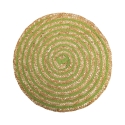 Zestaw 6 okrągłych podkładek z plecionej słomy Ø38cm Spiral Color Katalog
