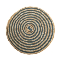 Zestaw 6 okrągłych podkładek z plecionej słomy Ø38cm Spiral Color Stan Magazynowy
