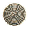 Zestaw 6 okrągłych podkładek z plecionej słomy Ø38cm Spiral Color Stan Magazynowy