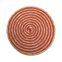 Zestaw 6 okrągłych podkładek z plecionej słomy Ø38cm Spiral Color Wybór