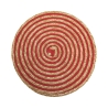 Zestaw 6 okrągłych podkładek z plecionej słomy Ø38cm Spiral Color Wybór
