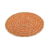 Zestaw 6 okrągłych podkładek z plecionej słomy Ø38cm Spiral Color Cechy