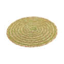 Zestaw 6 okrągłych podkładek z plecionej słomy Ø38cm Spiral Color Środki