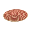 Zestaw 6 okrągłych podkładek z plecionej słomy Ø38cm Spiral Color Zakup