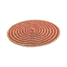 Zestaw 6 okrągłych podkładek z plecionej słomy Ø38cm Spiral Color Zakup
