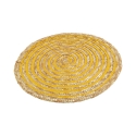 Zestaw 6 okrągłych podkładek z plecionej słomy Ø38cm Spiral Color 