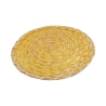 Zestaw 6 okrągłych podkładek z plecionej słomy Ø38cm Spiral Color 