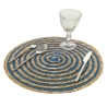 Zestaw 6 okrągłych podkładek z plecionej słomy Ø38cm Spiral Color 