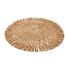 Zestaw 6 okrągłych podkładek z plecionej słomy Ø38cm Nature Cechy