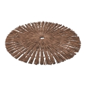 Zestaw 6 okrągłych podkładek z plecionej słomy Ø38cm Nature Środki