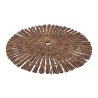 Zestaw 6 okrągłych podkładek z plecionej słomy Ø38cm Nature Środki