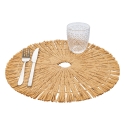 Zestaw 6 okrągłych podkładek z plecionej słomy Ø38cm Nature Sprzedaż