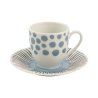 Zestaw 6 filiżanek do kawy z porcelany z talerzykami 90 ml Marea C Sprzedaż