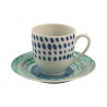 Zestaw 6 filiżanek do kawy z porcelany z talerzykami 90 ml Marea C Katalog