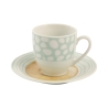 Zestaw 6 filiżanek do kawy z porcelany z talerzykami 90 ml Marea C Wybór