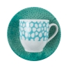 Zestaw 6 filiżanek do kawy z porcelany z talerzykami 90 ml Marea C Cena