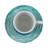 Zestaw 6 filiżanek do kawy z porcelany z talerzykami 90 ml Marea C 