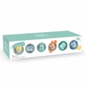 Zestaw 6 filiżanek do kawy z porcelany z talerzykami 90 ml Marea C 
