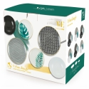 Serwis obiadowy 18 elementów z porcelany i kamionki dla 6 osób Urban Jungle Koszt