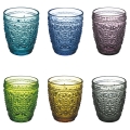 Zestaw 6 szklanek do wody 300 ml z tłoczeniem Koralight Promocja