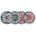 Zestaw 4 talerzy do pizzy/serwowania z porcelany Ø 33cm Le Maioliche Promocja