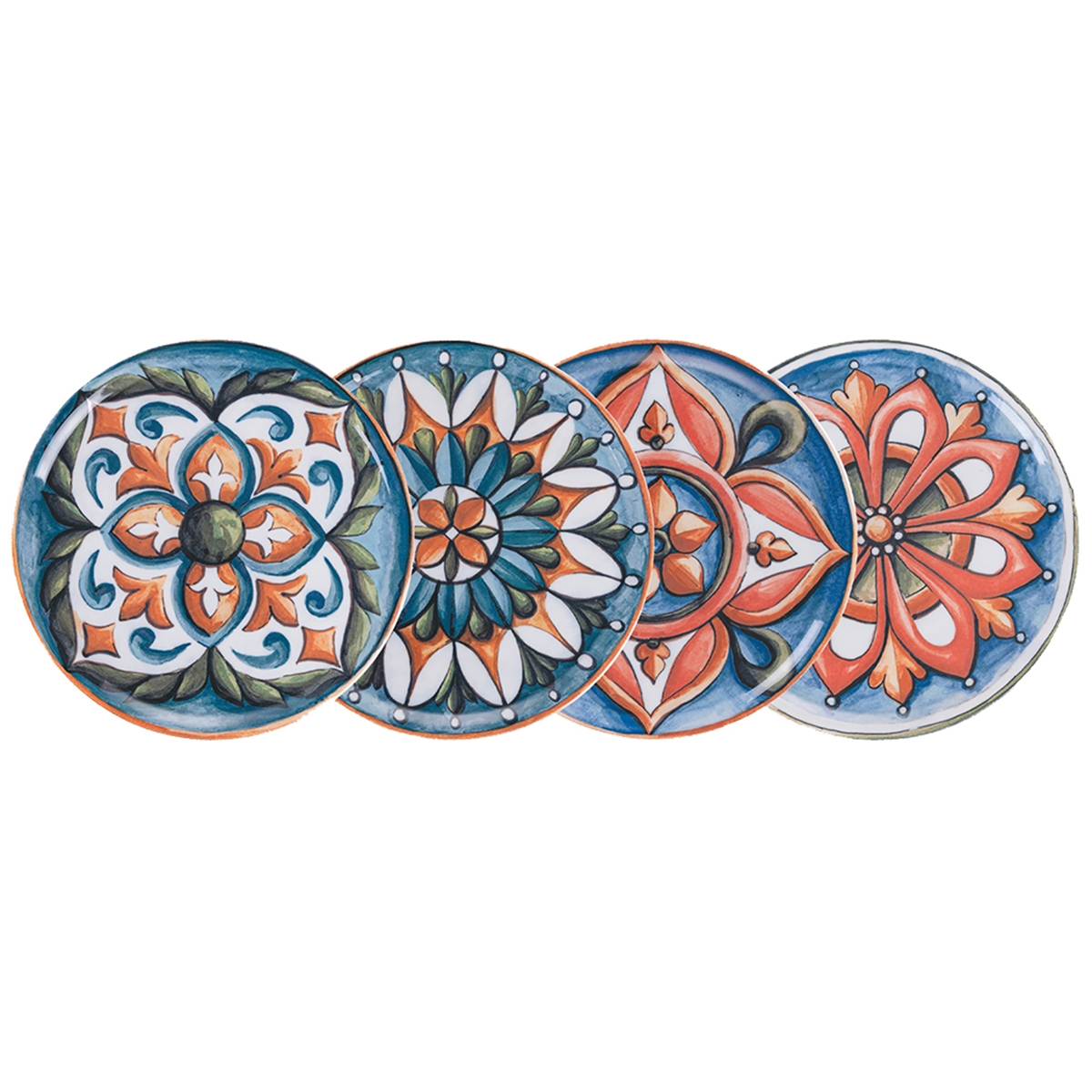 Zestaw 4 talerzy do pizzy/serwowania z porcelany Ø 33cm Le Maioliche Promocja