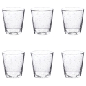 Zestaw 6 przezroczystych szklanek do wody z dmuchanego szkła 300ml Cancun Promocja