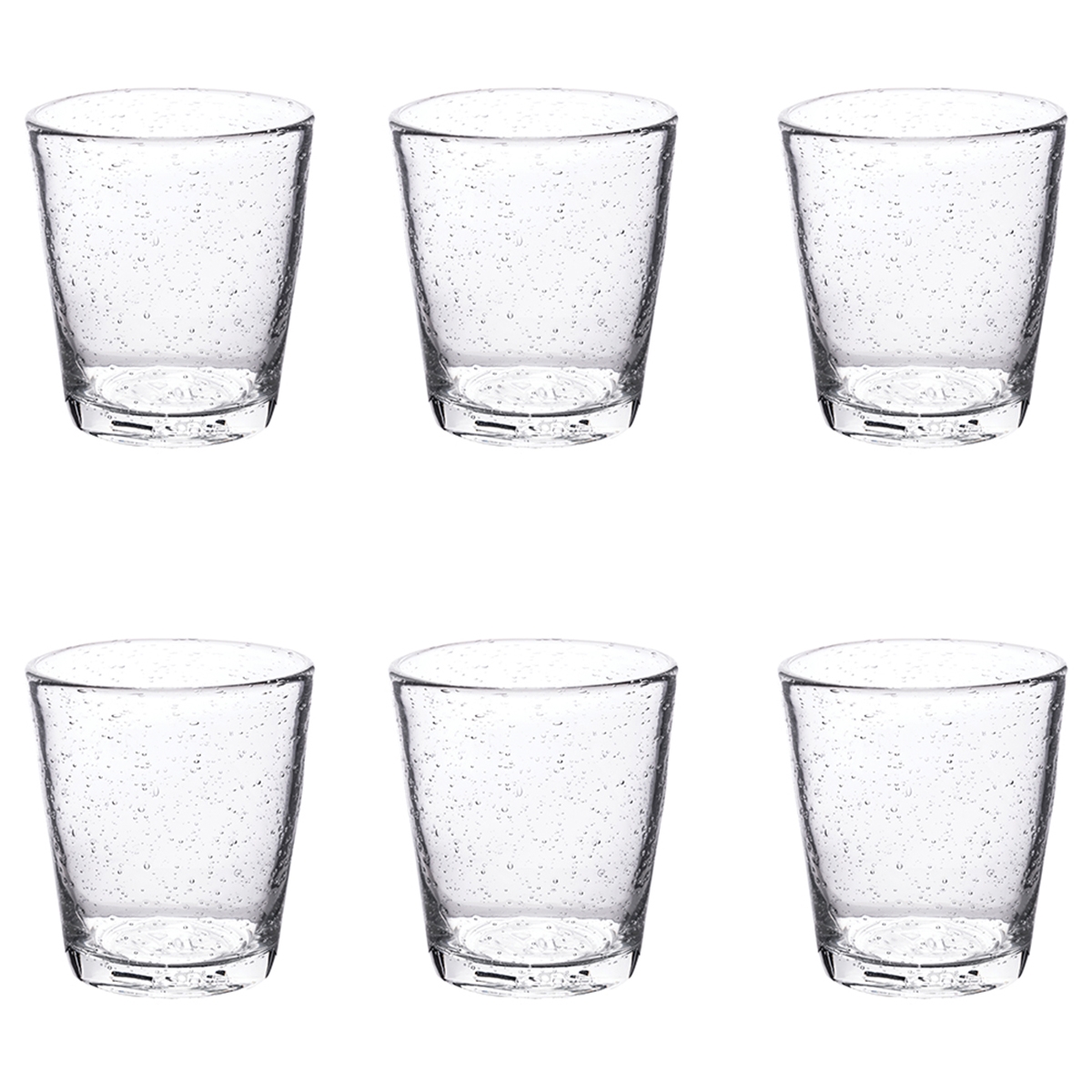 Zestaw 6 przezroczystych szklanek do wody z dmuchanego szkła 300ml Cancun Promocja Zestaw 6 przezroczystych szklanek do wody z dmuchanego szkła 300ml Cancun Promocja