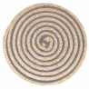 Zestaw 4 okrągłych podkładek ze splecionej słomy Ø38cm Spiral Sprzedaż