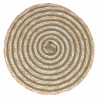 Zestaw 4 okrągłych podkładek ze splecionej słomy Ø38cm Spiral Sprzedaż