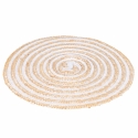 Zestaw 4 okrągłych podkładek ze splecionej słomy Ø38cm Spiral Model