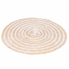 Zestaw 4 okrągłych podkładek ze splecionej słomy Ø38cm Spiral Model