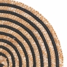 Zestaw 4 okrągłych podkładek ze splecionej słomy Ø38cm Spiral Cechy