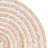 Zestaw 4 okrągłych podkładek ze splecionej słomy Ø38cm Spiral Koszt