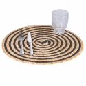 Zestaw 4 okrągłych podkładek ze splecionej słomy Ø38cm Spiral Zakup